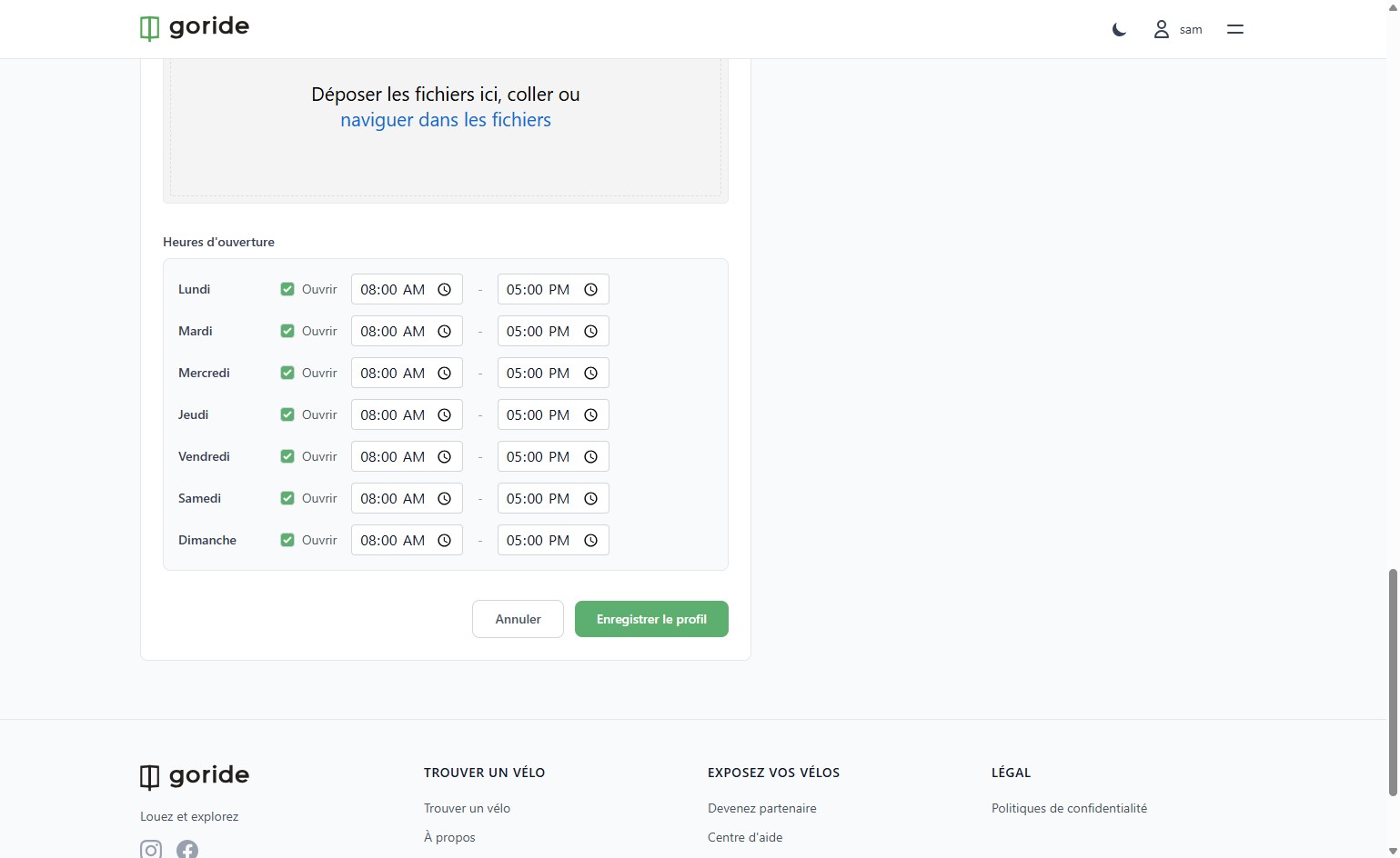 Updating Your Business Operating Hours on Your Dashboard
